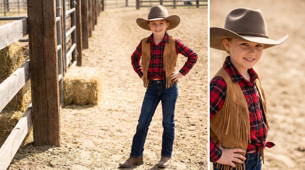 Look Country Infantil Menina Completo
